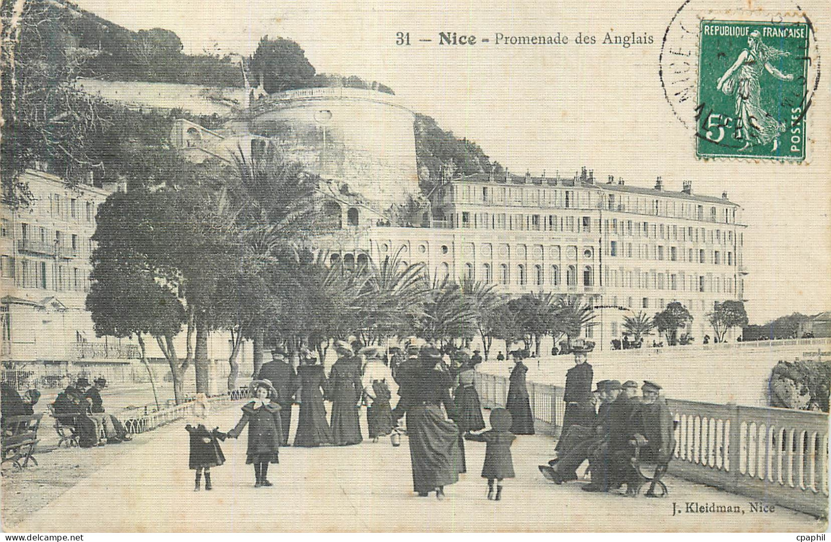 CPA Nice Promenade des Anglais (carte toilee)