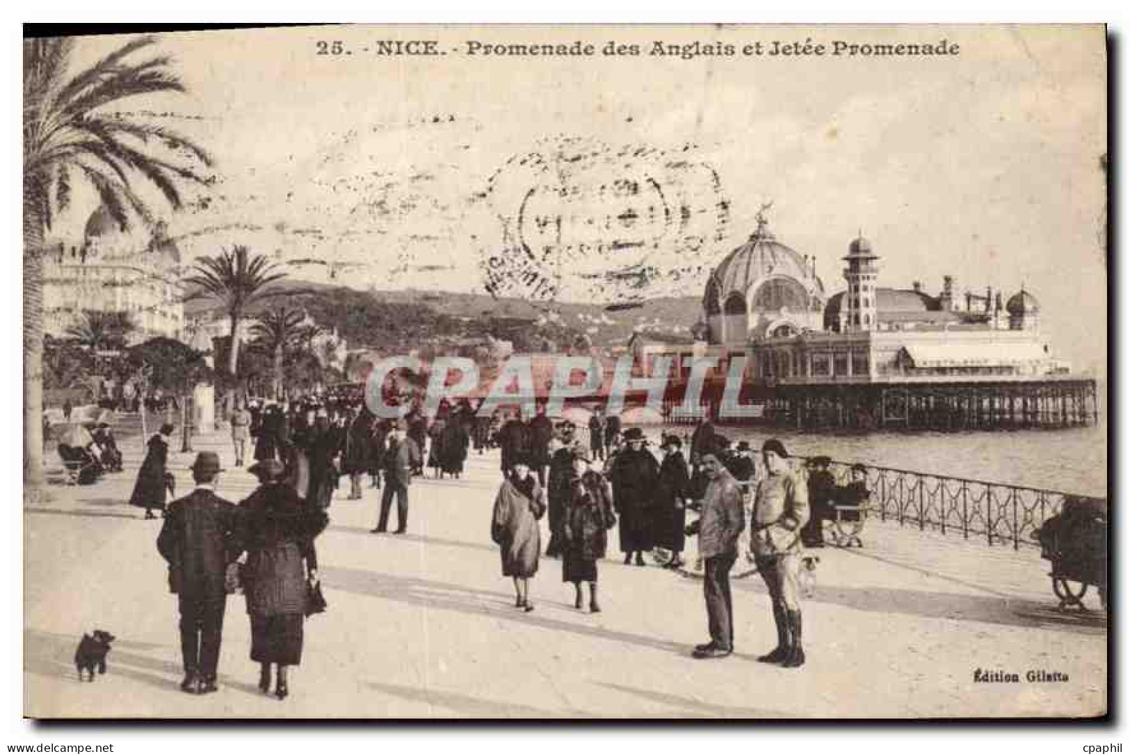 CPA Nice Promenade des Anglais et Jetee Promenade