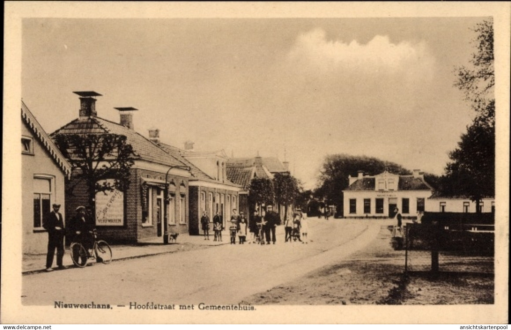 CPA Nieuweschans Groningen, Hoofdstraat, Rathaus