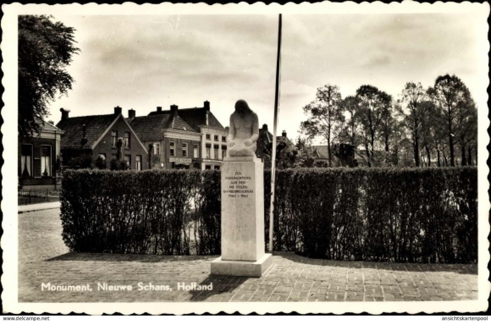 CPA Nieuweschans Groningen Niederlande, Monument