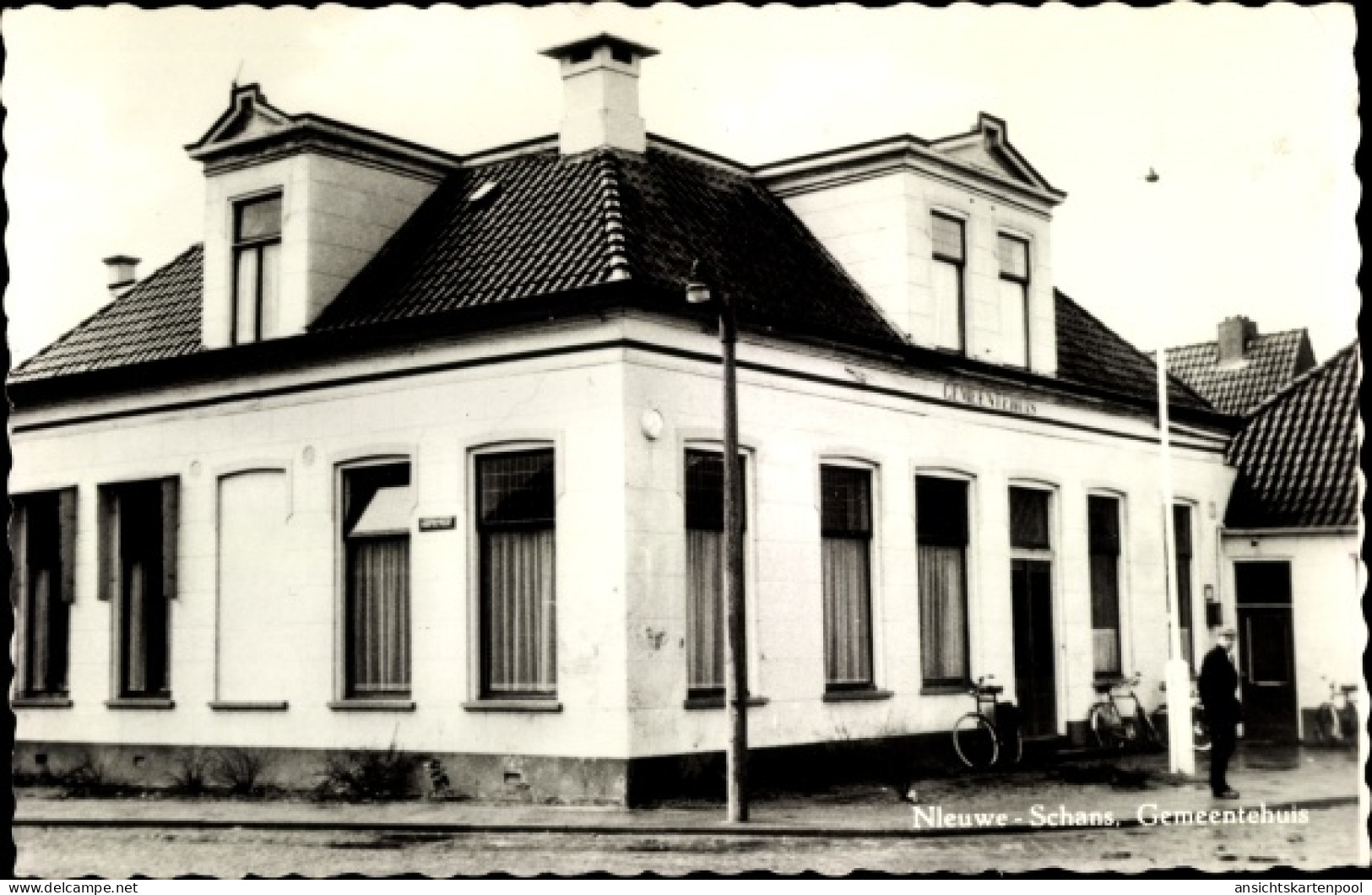 CPA Nieuweschans Nieuwe Schans Groningen Niederlande, Gemeentehuis