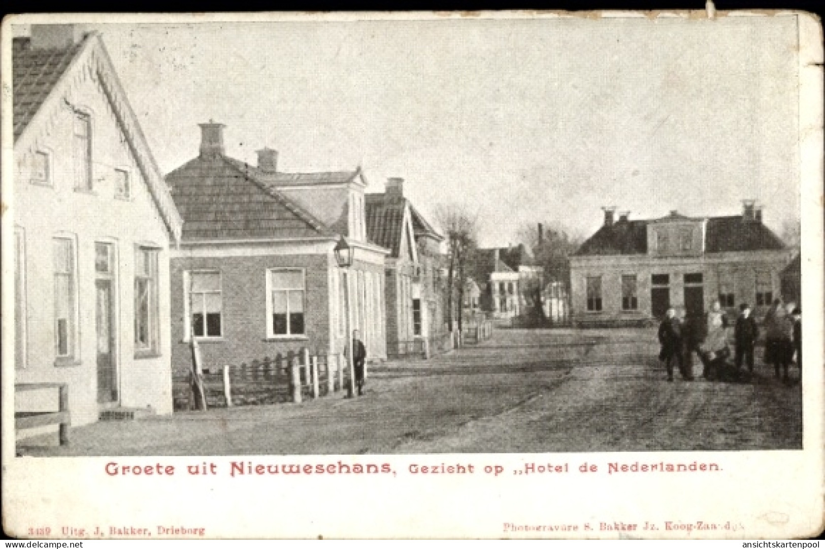 CPA Nieuweschans Nieuwe Schans Groningen Niederlande, Hotel de Nederlanden