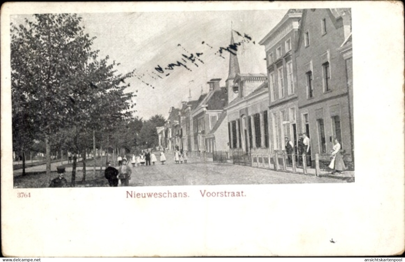 CPA Nieuweschans Nieuwe Schans Groningen Niederlande, Voorstraat