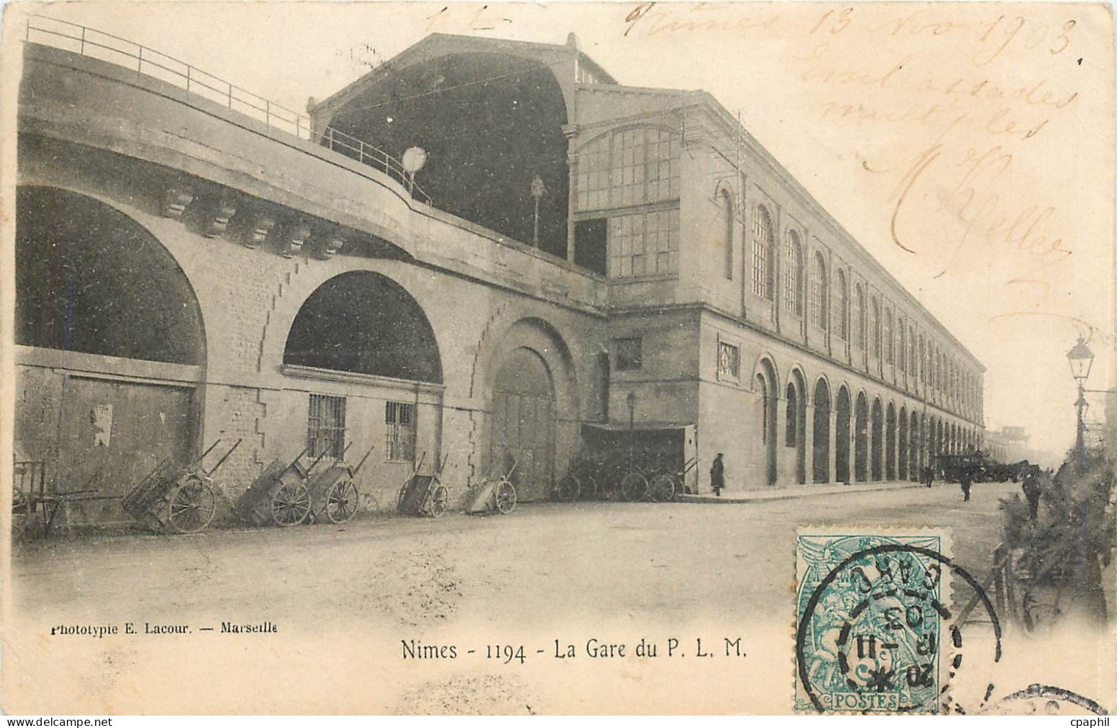 CPA Nimes La Gare du PLM