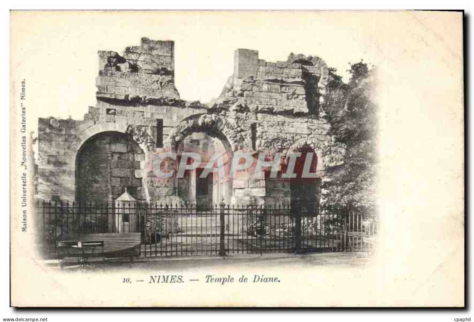 CPA Nimes Temple de Diane