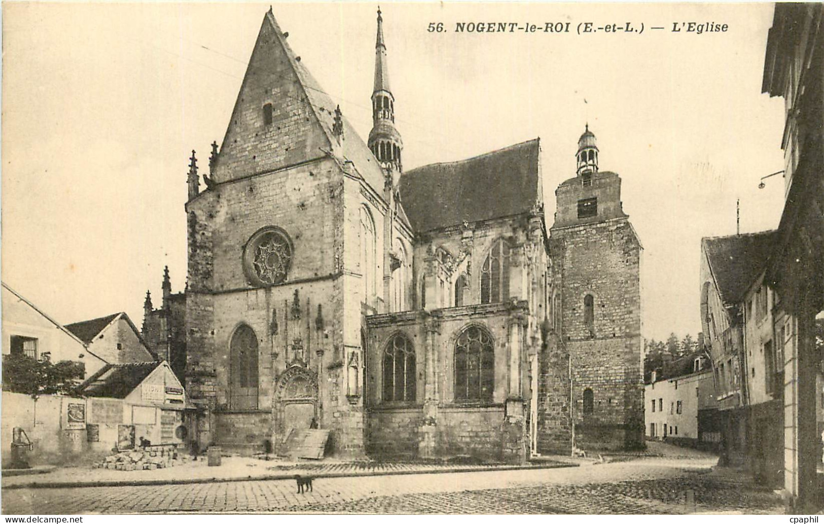 CPA Nogent le Roi E et L l'Eglise