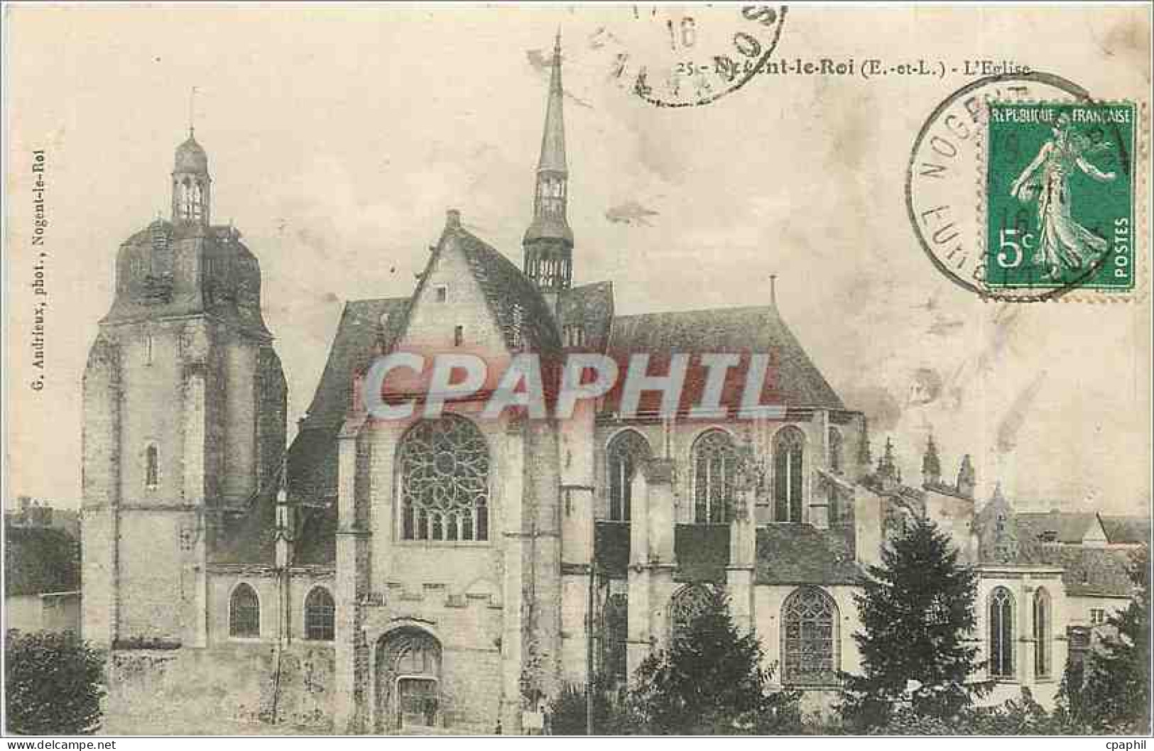 CPA Nogent Le Roi E et L L'Eglise