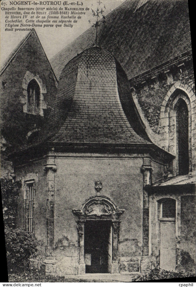 CPA Nogent Le Rotrou Chapelle funeraire