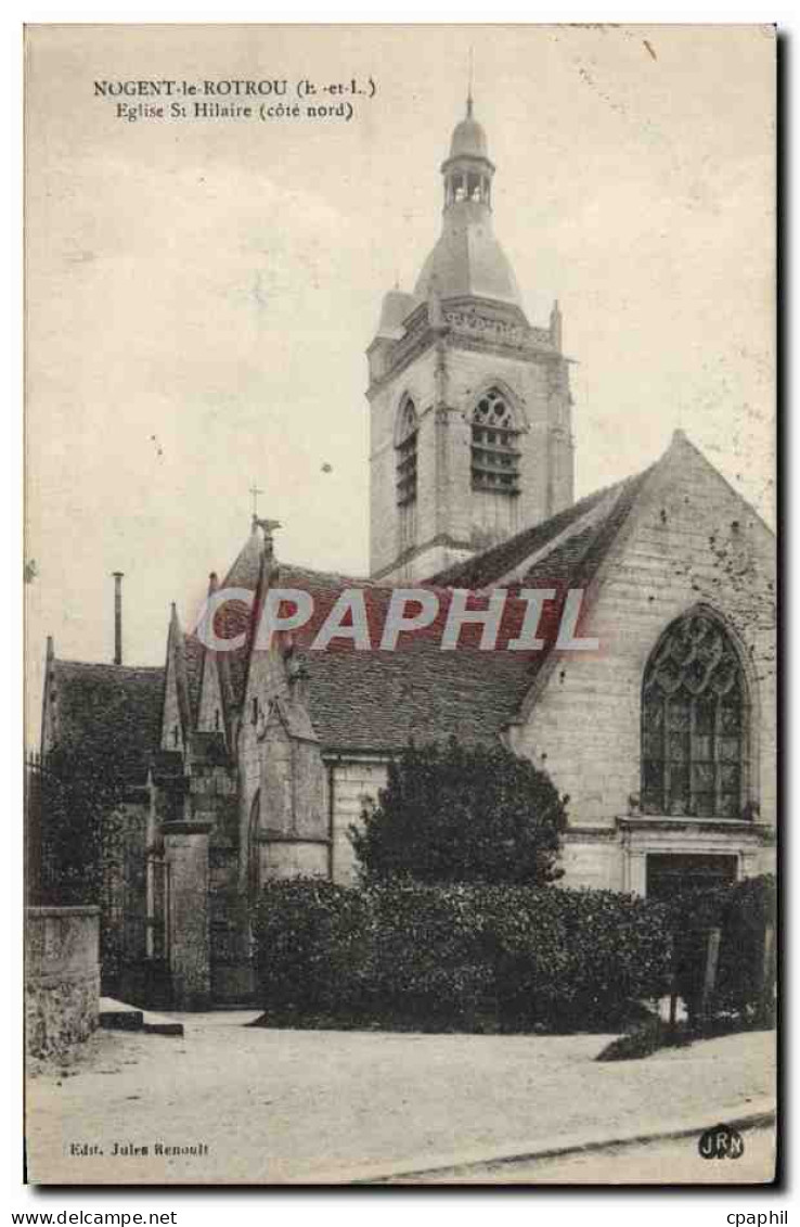 CPA Nogent Le Rotrou Eglise St Hilaire