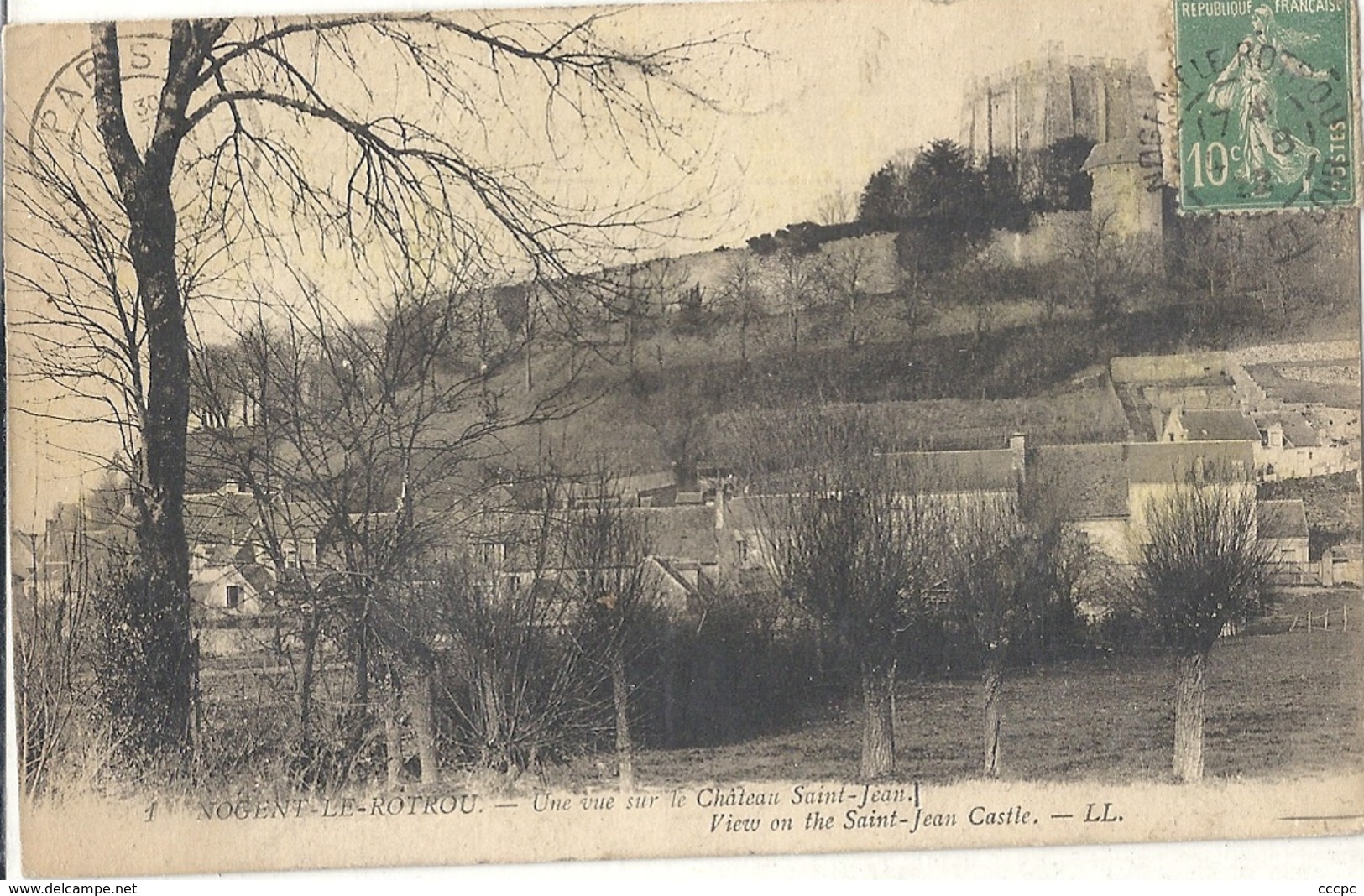 CPA Nogent-le-Rotrou vue sur le Château Saint-Jean