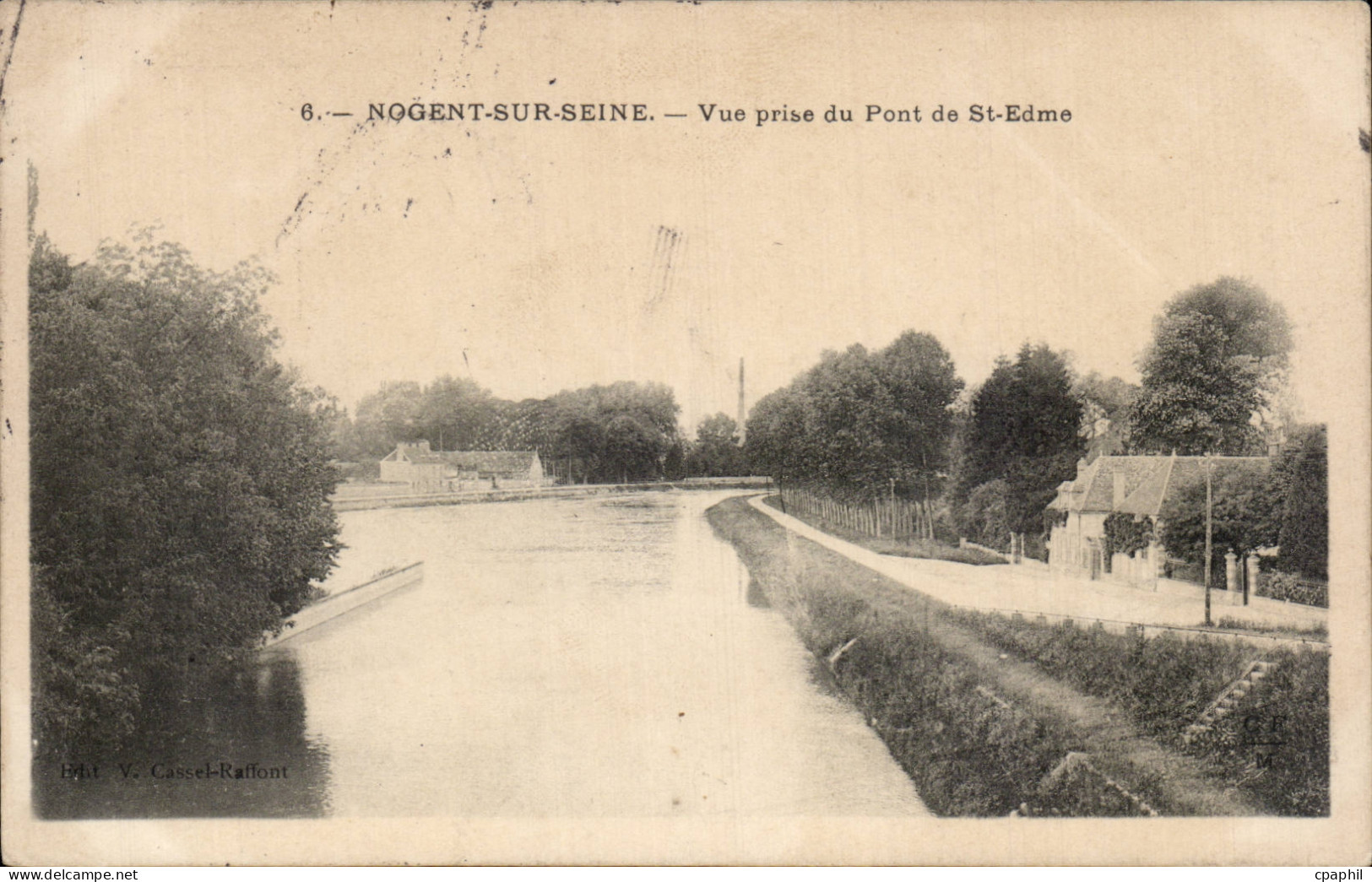 CPA Nogent sur Seine Vue prise du pont de St Edme