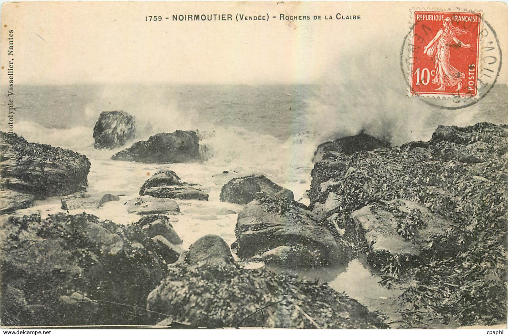 CPA Noirmoutier Vendee Rochers de la Claire