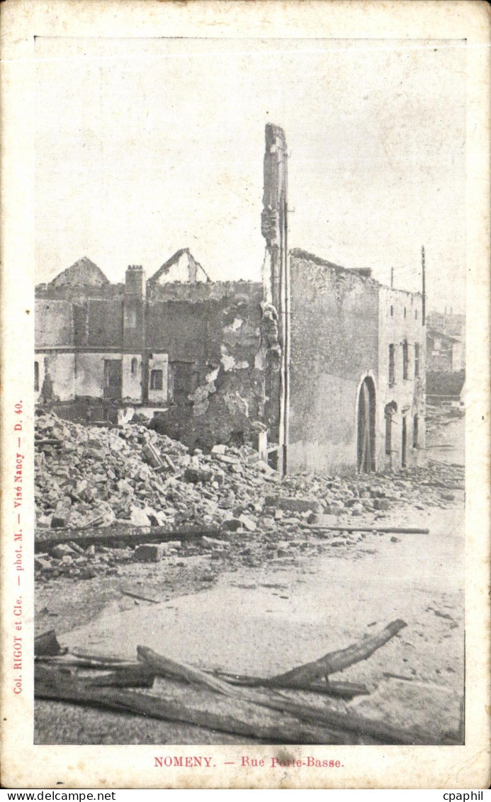 CPA Nomeny Rue Porte Basse