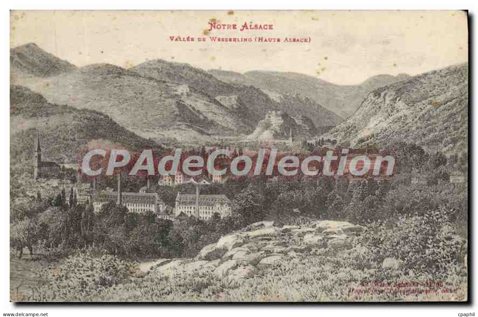 CPA Notre Alsace Vallee de Wesserling Haute Alsace