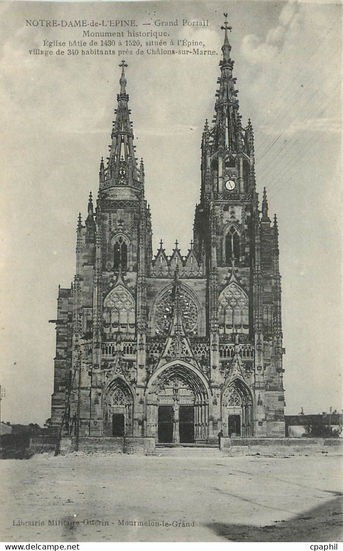 CPA Notre Dame de l'Epine Grand Portail Monument historique