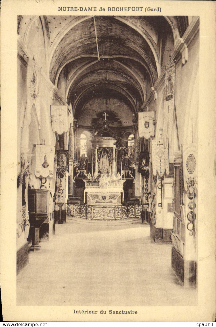 CPA Notre Dame de Rochefort Gard Interieur du Sanctuaire