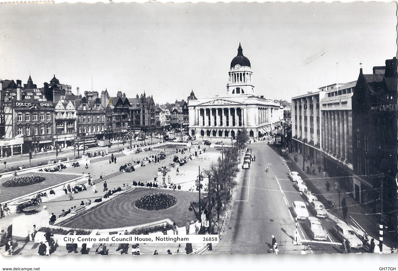 CPA NOTTINGHAM -timbrée