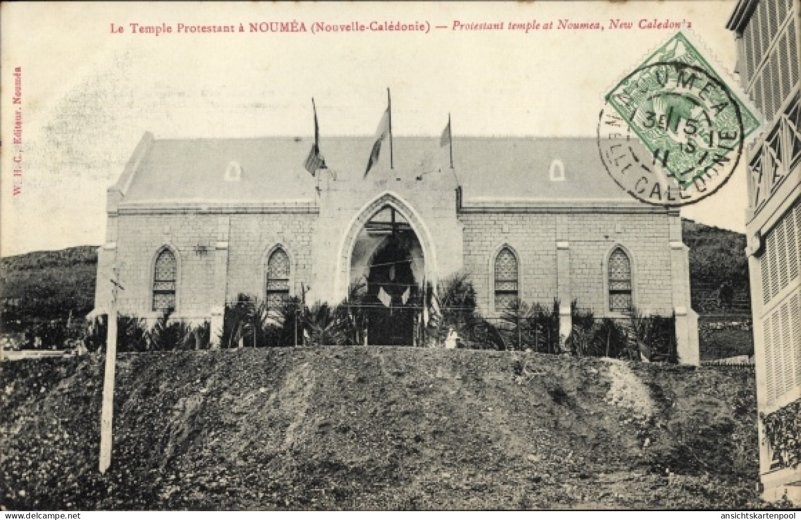 CPA Noumea Neukaledonien, Le Temple Protestant