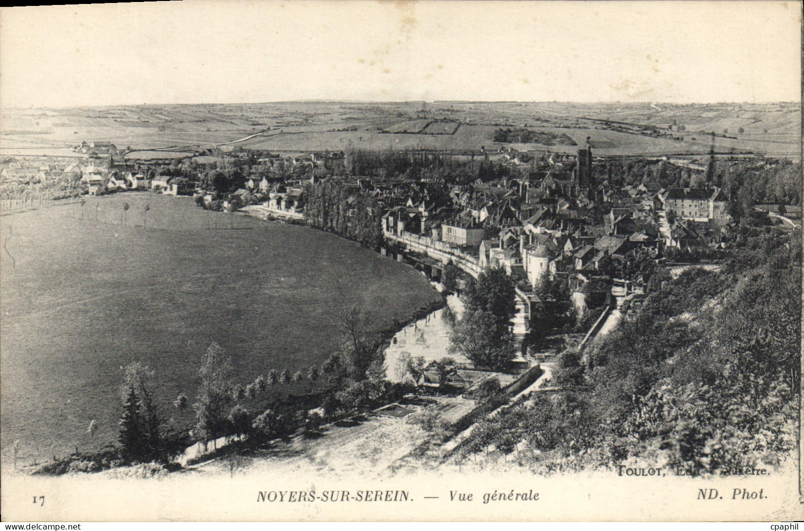 CPA Noyers Sur Serein Vue Generale