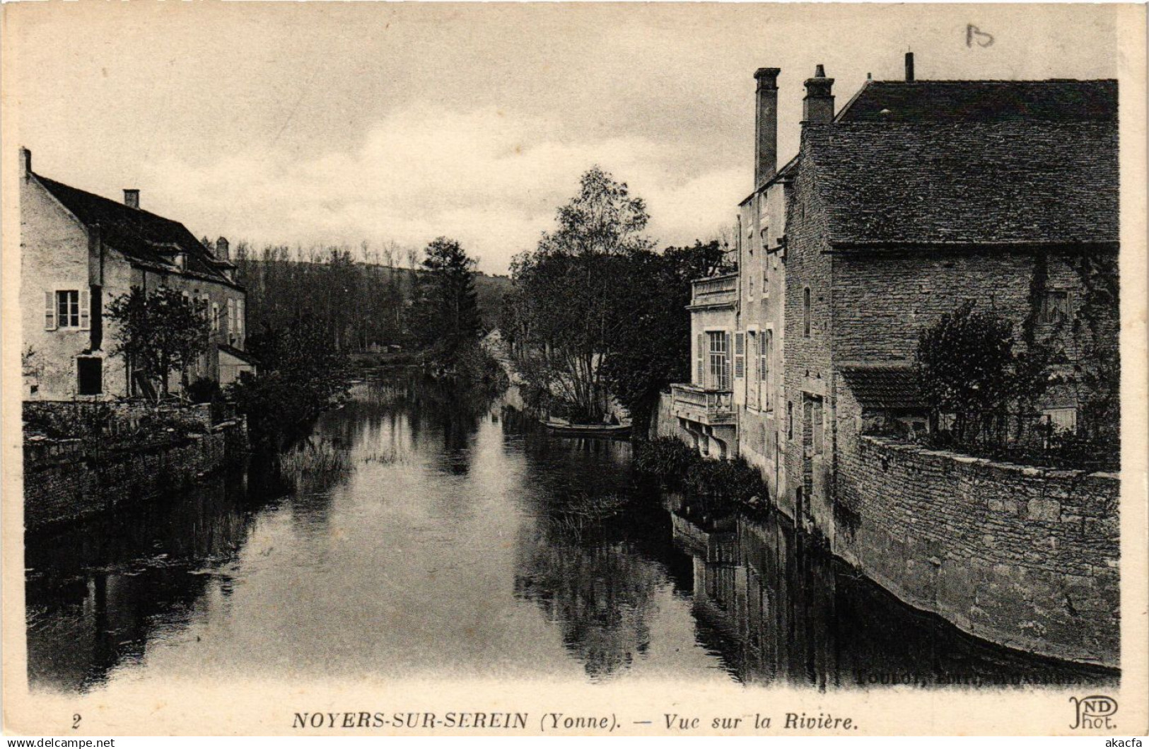 CPA NOYERS-sur-SEREIN - Vue sur la Riviere (658466)