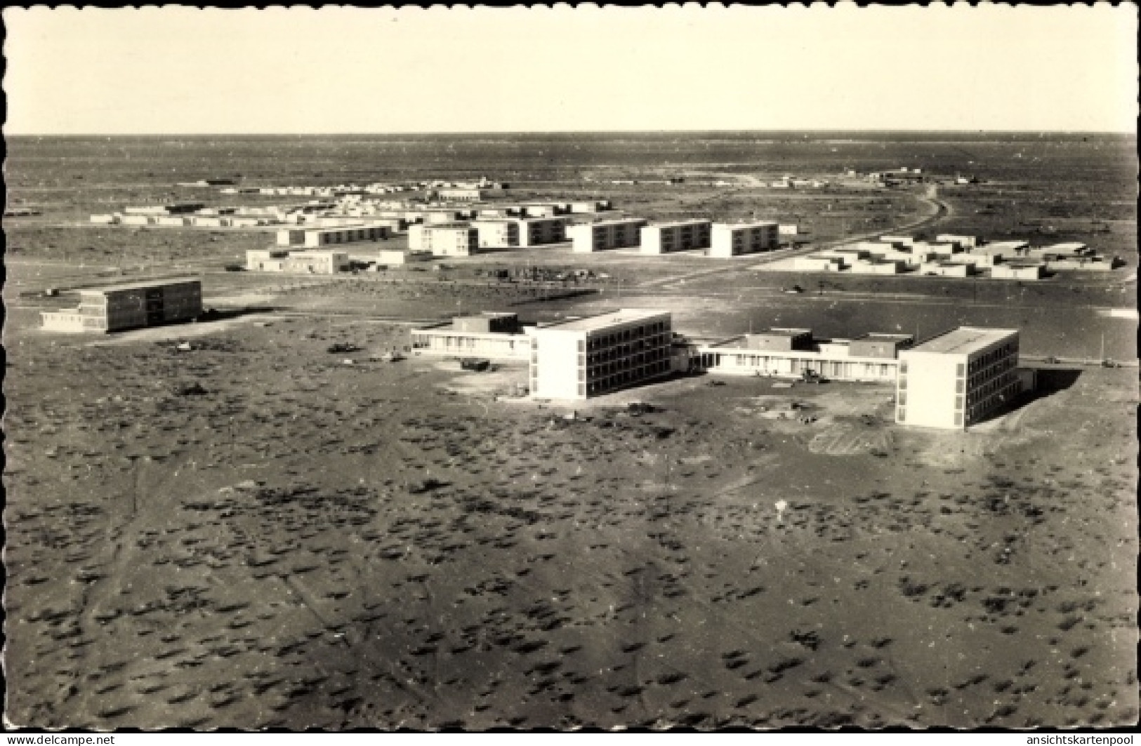 CPA Nuakschott Mauretanien, Ort aus der Vogelschau gesehen