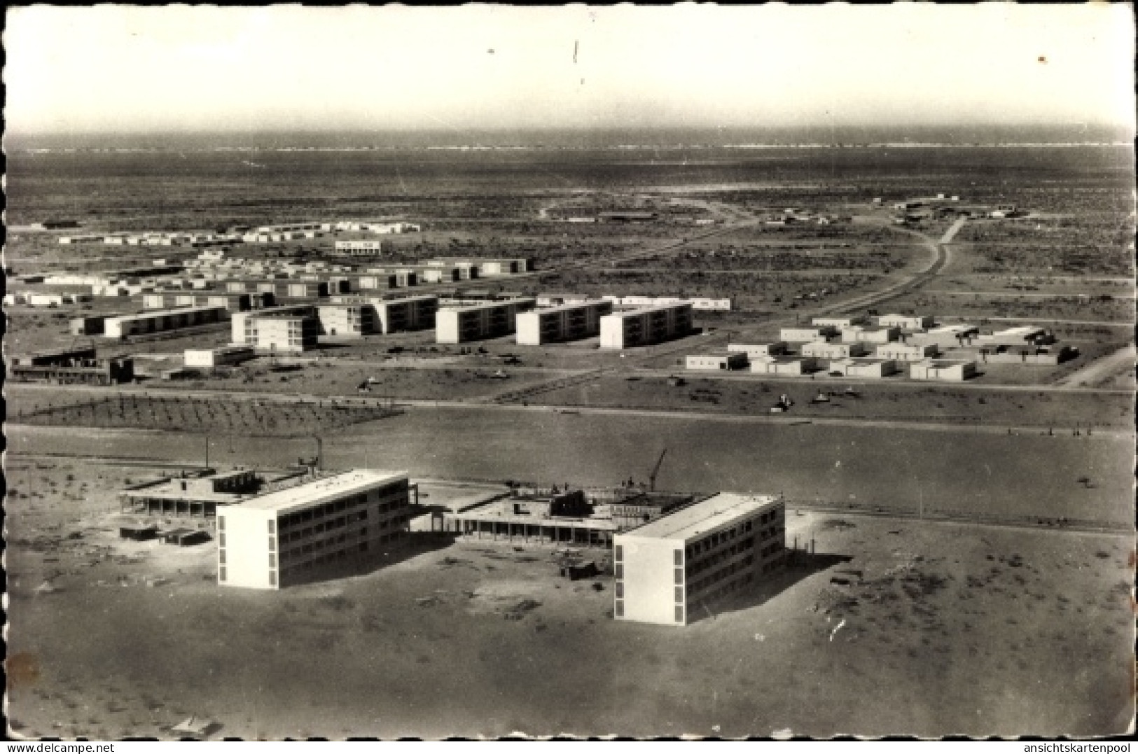 CPA Nuakschott Mauretanien, Ort aus der Vogelschau gesehen