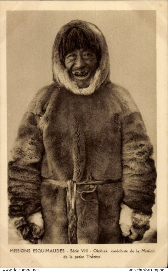 CPA Nunavut Kanada, Missions Esquimaudes, Okrotak, catechiste de la Mission de la petite Therese
