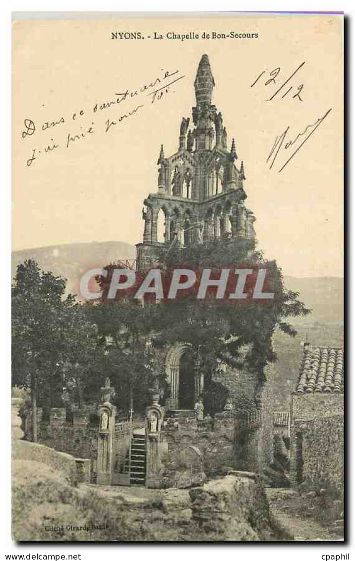 CPA Nyons La Chapelle de Bon Secours