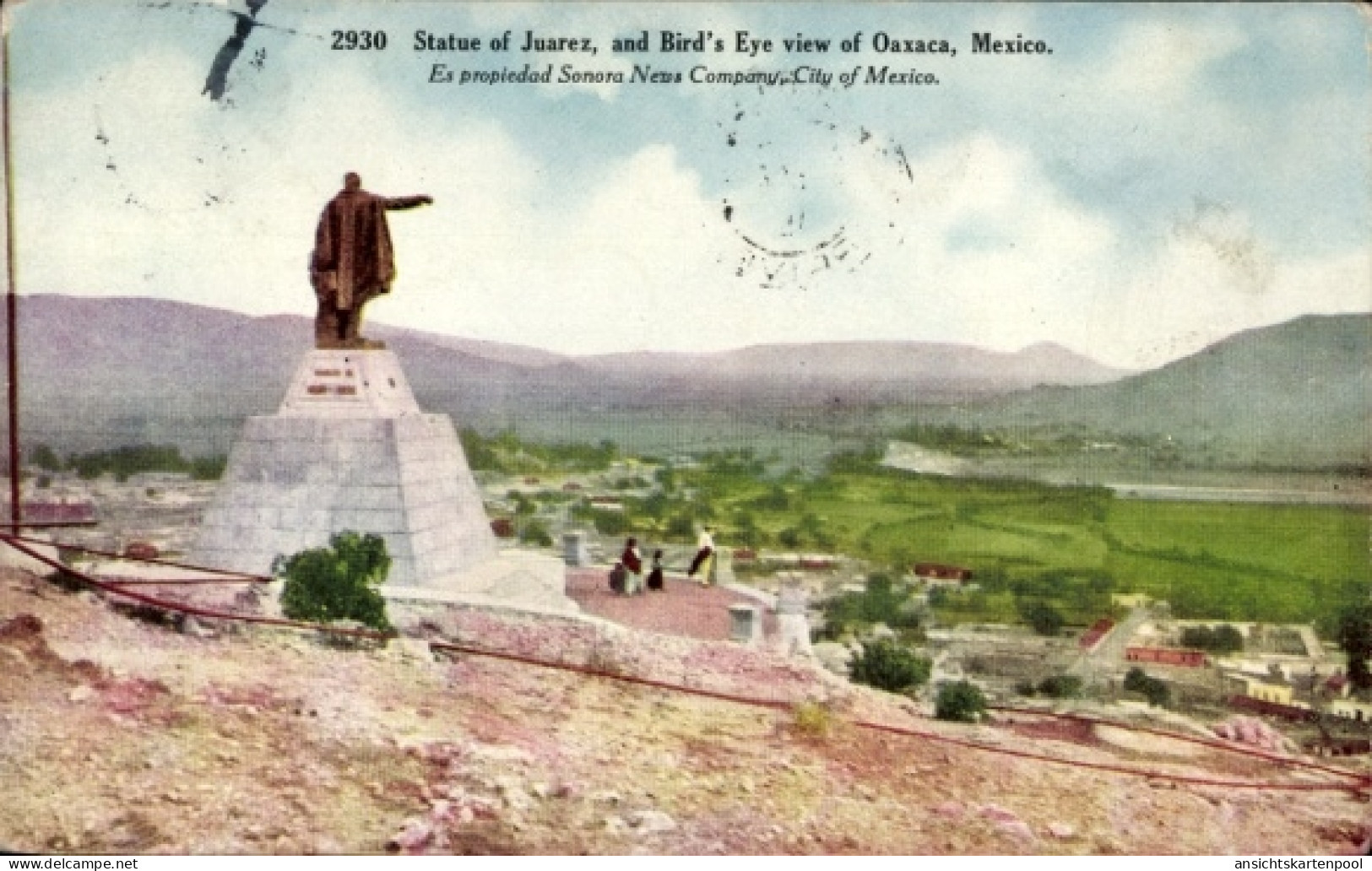 CPA Oaxaca de Juárez Mexiko, Statue von Juárez, Oaxaca, Mexiko