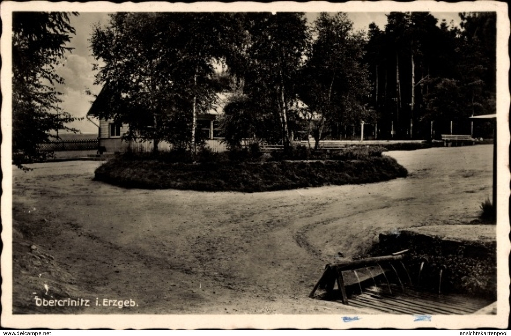 CPA Obercrinitz Crinitzberg, Blick auf die Quellen, Haus