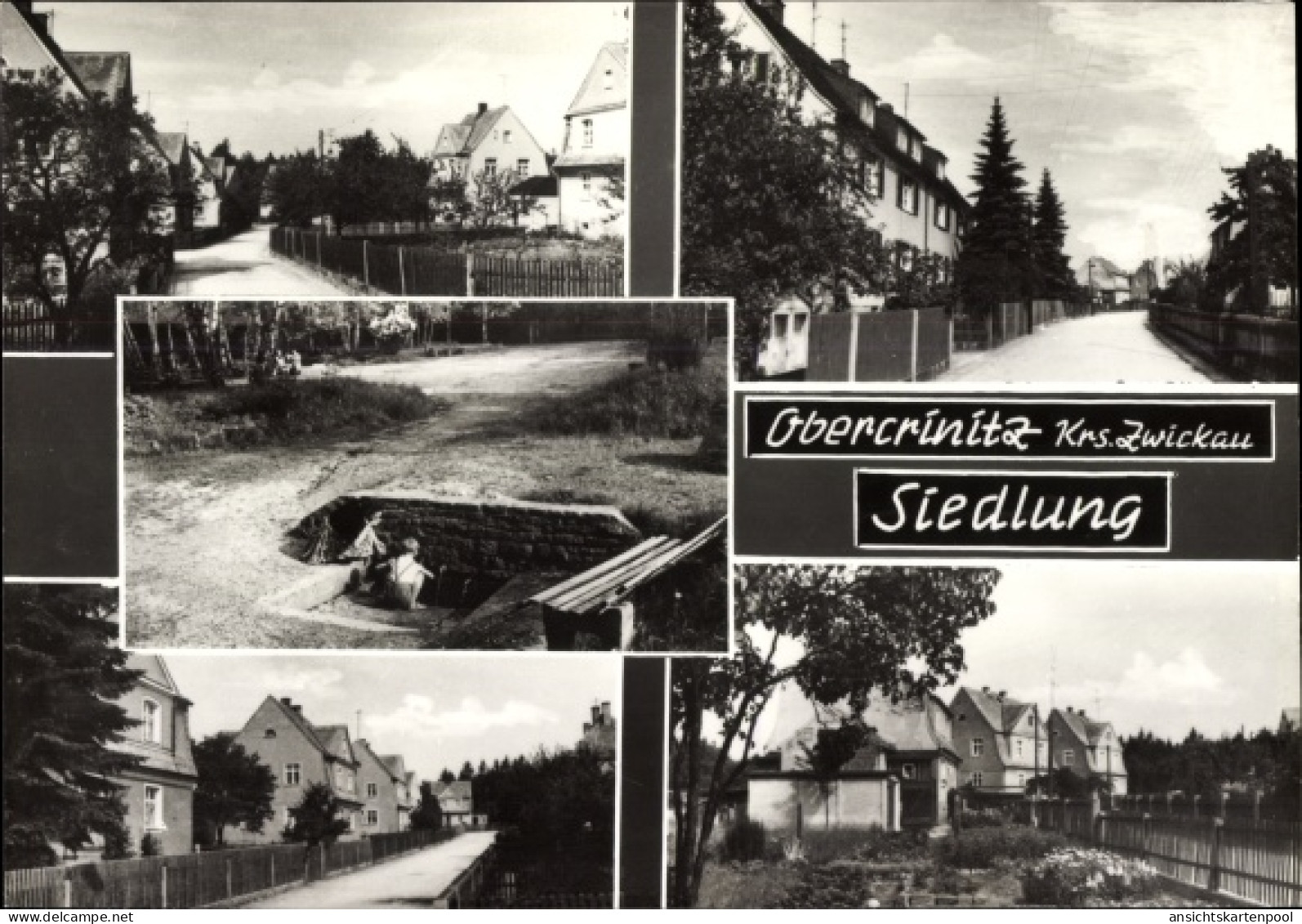 CPA Obercrinitz Crinitzberg in Sachsen, Ortsansichten, Straßenansichten, Park