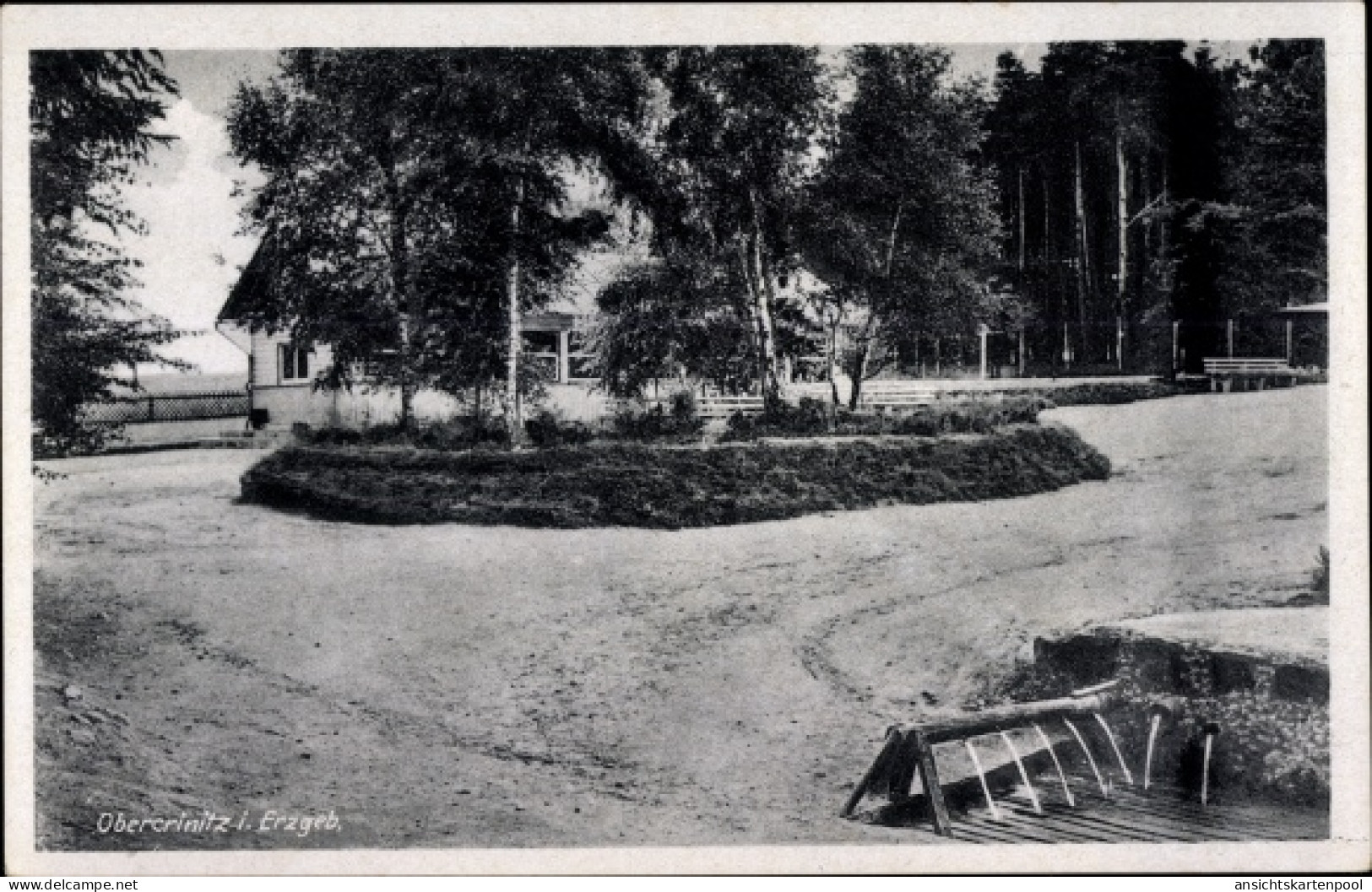 CPA Obercrinitz Crinitzberg in Sachsen, Park, Haus