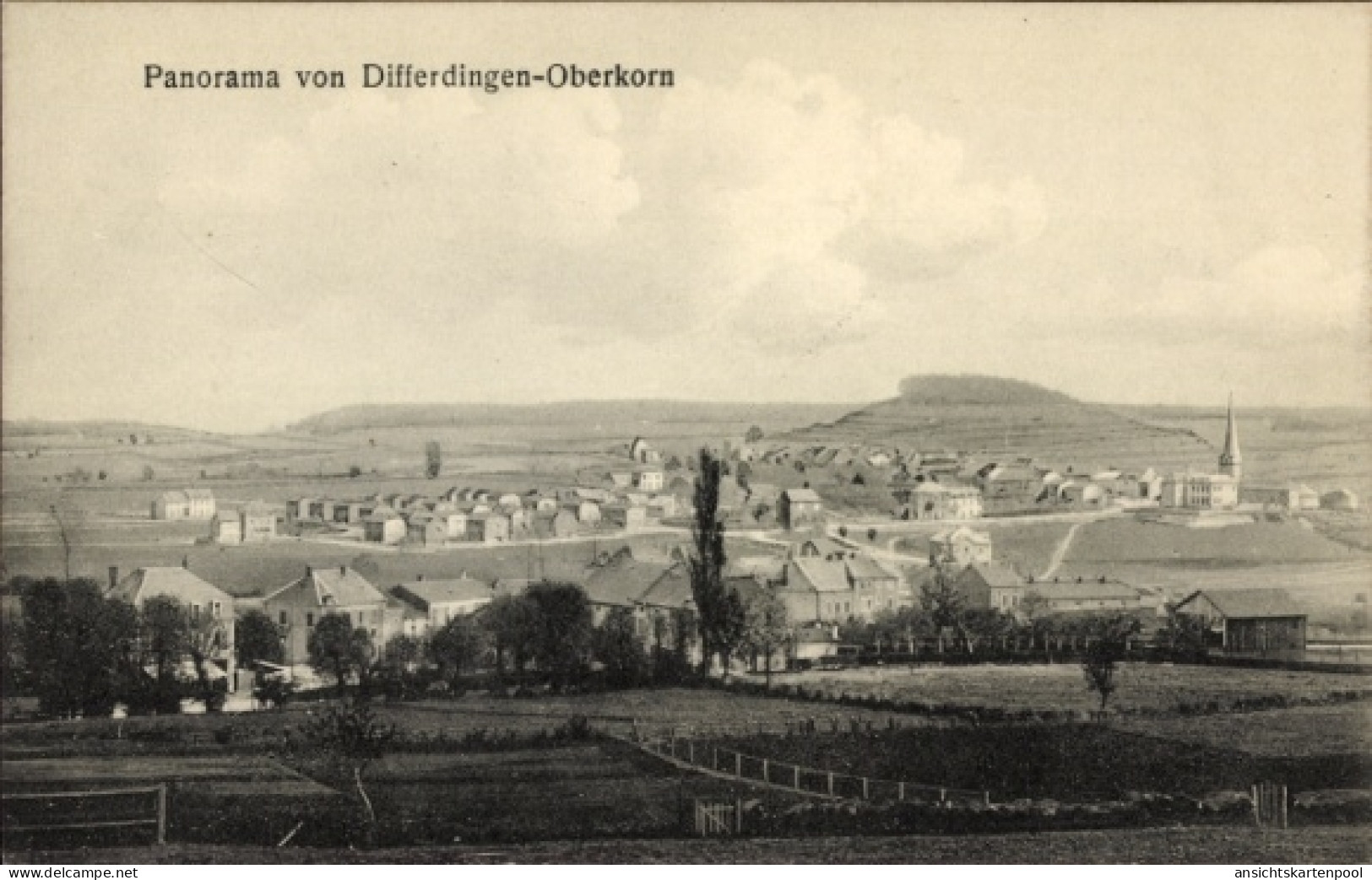 CPA Oberkorn Differdange Differdingen Luxembourg, Gesamtansicht