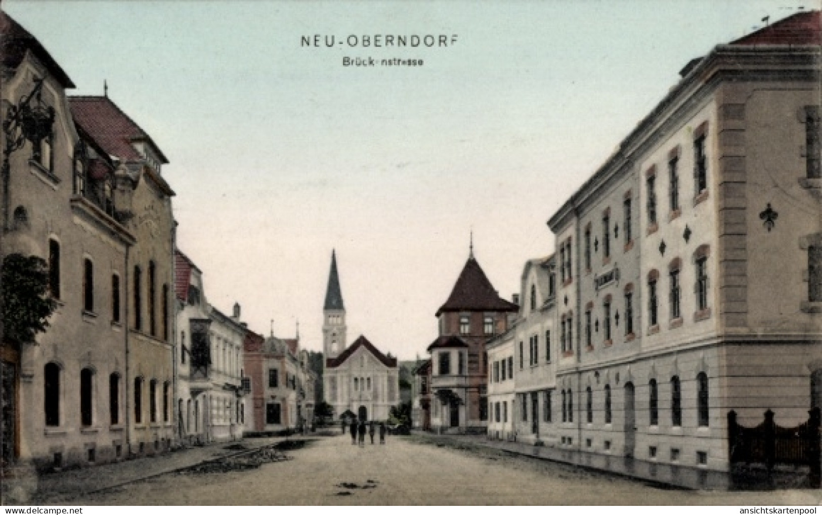 CPA Oberndorf bei Salzburg Österreich, Brückenstraße