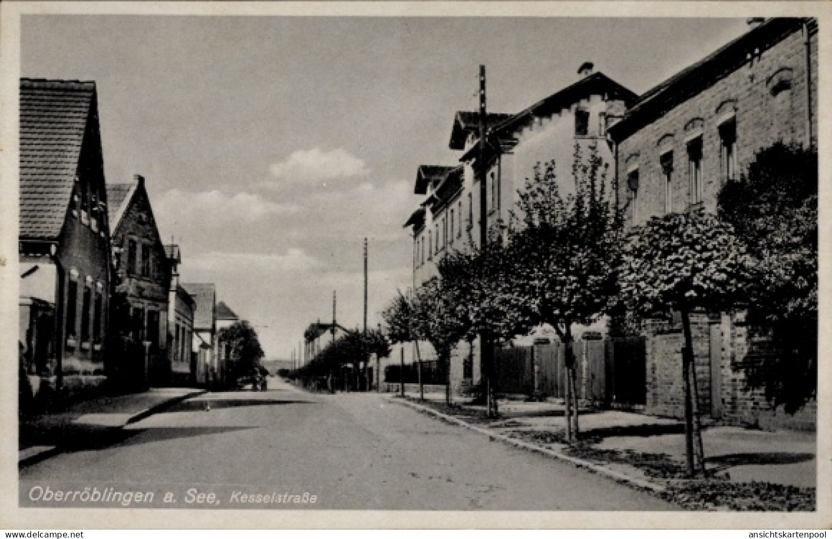 CPA Oberröblingen Röblingen am See Mansfelder Land, Kesselstraße