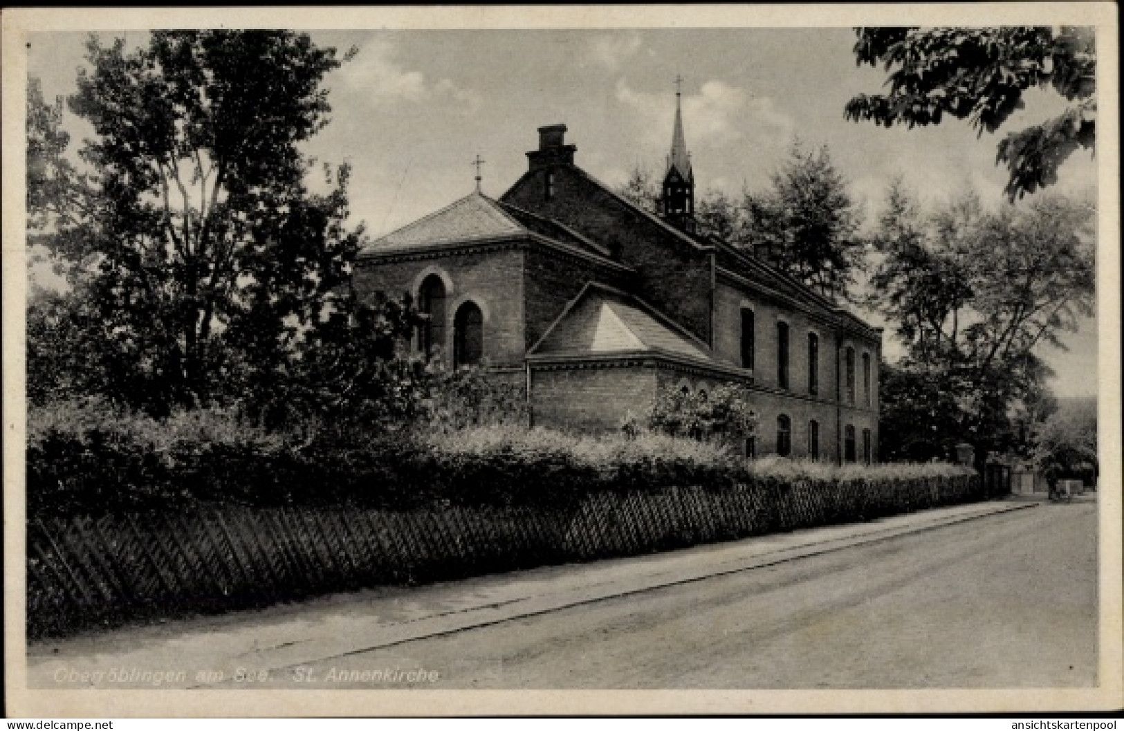 CPA Oberröblingen Röblingen am See Mansfelder Land, St. Annenkirche