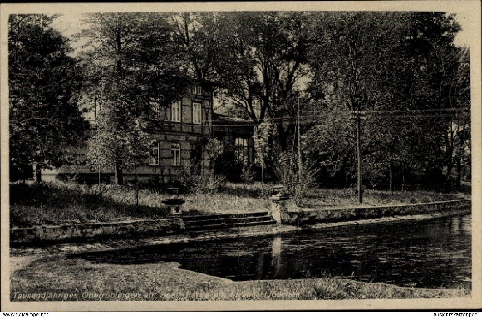 CPA Oberröblingen Röblingen am See Mansfelder Land, Strandschlößchen