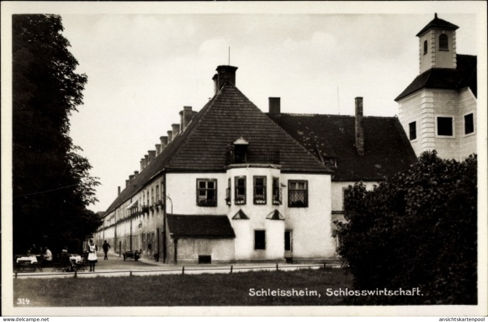 CPA Oberschleißheim Oberbayern, Schlosswirtschaft