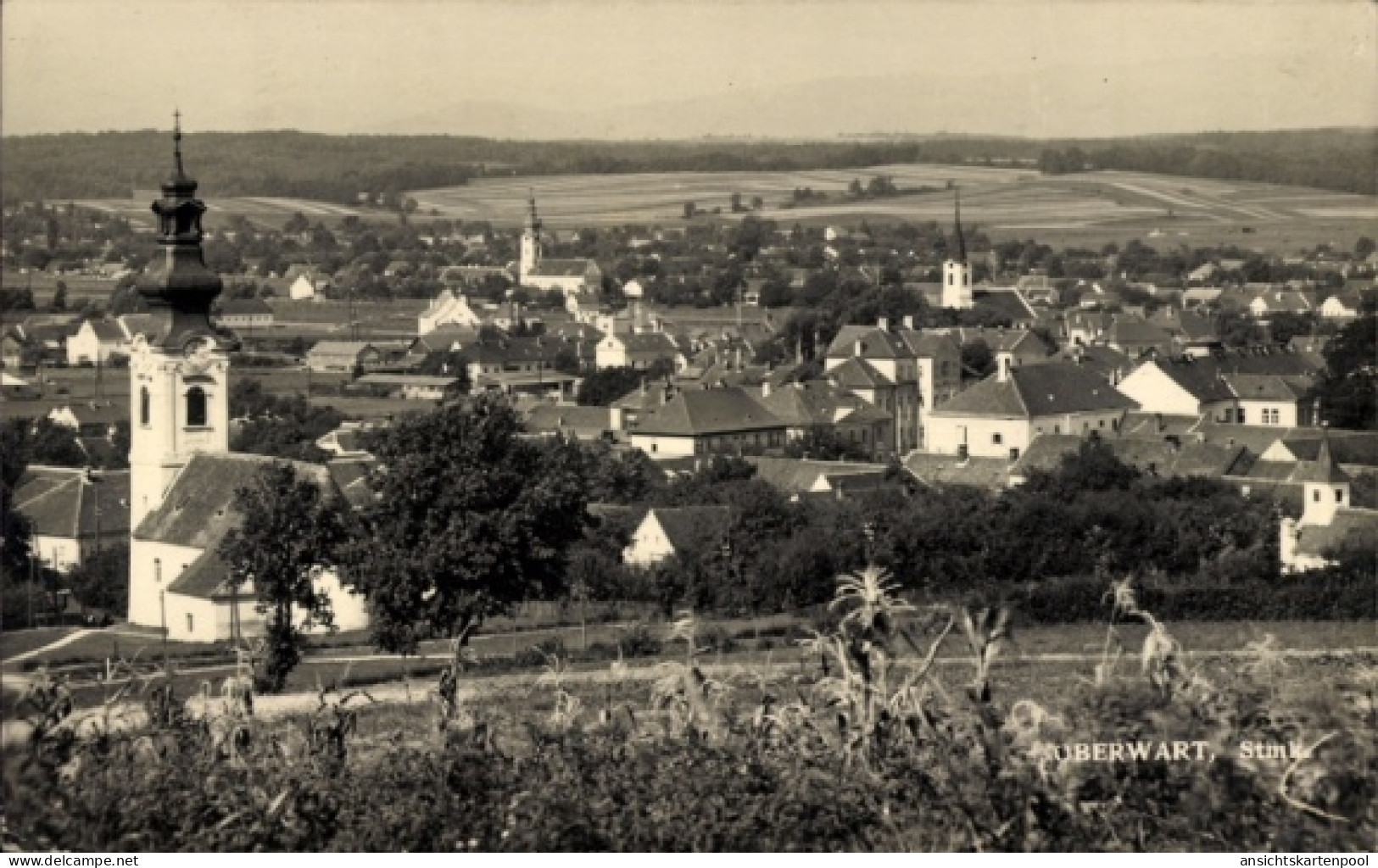 CPA Oberwart (Steiermark) Burgenland, Panorama, Kirchen