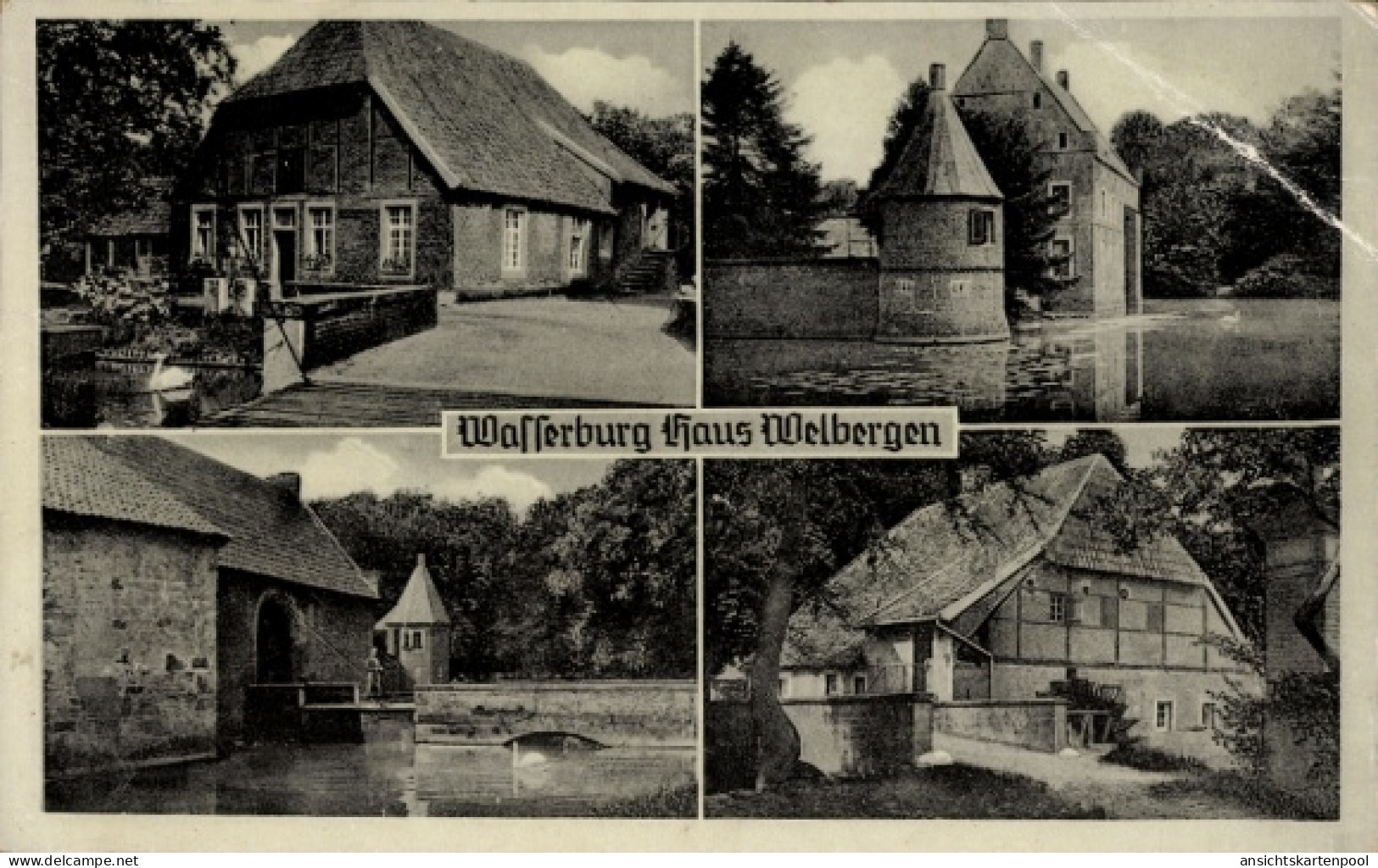 CPA Ochtrup im Münsterland, Wasserburg Haus Welbergen