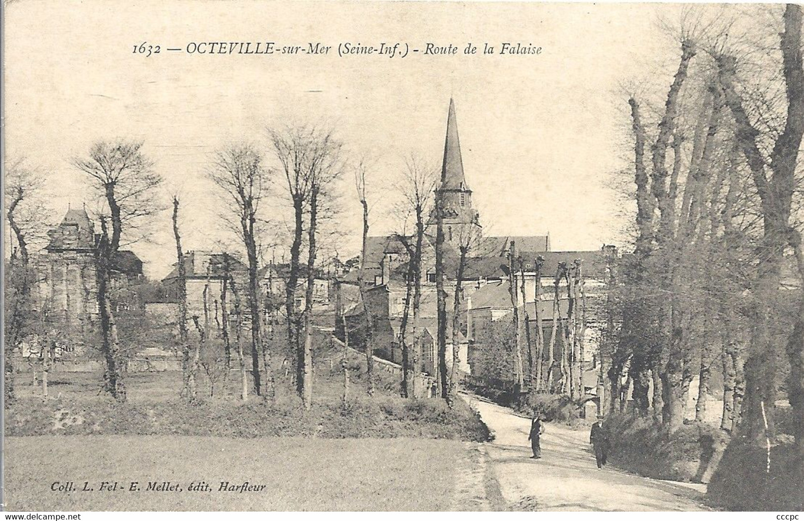 CPA Octeville-sur-Mer Route de la Falaise