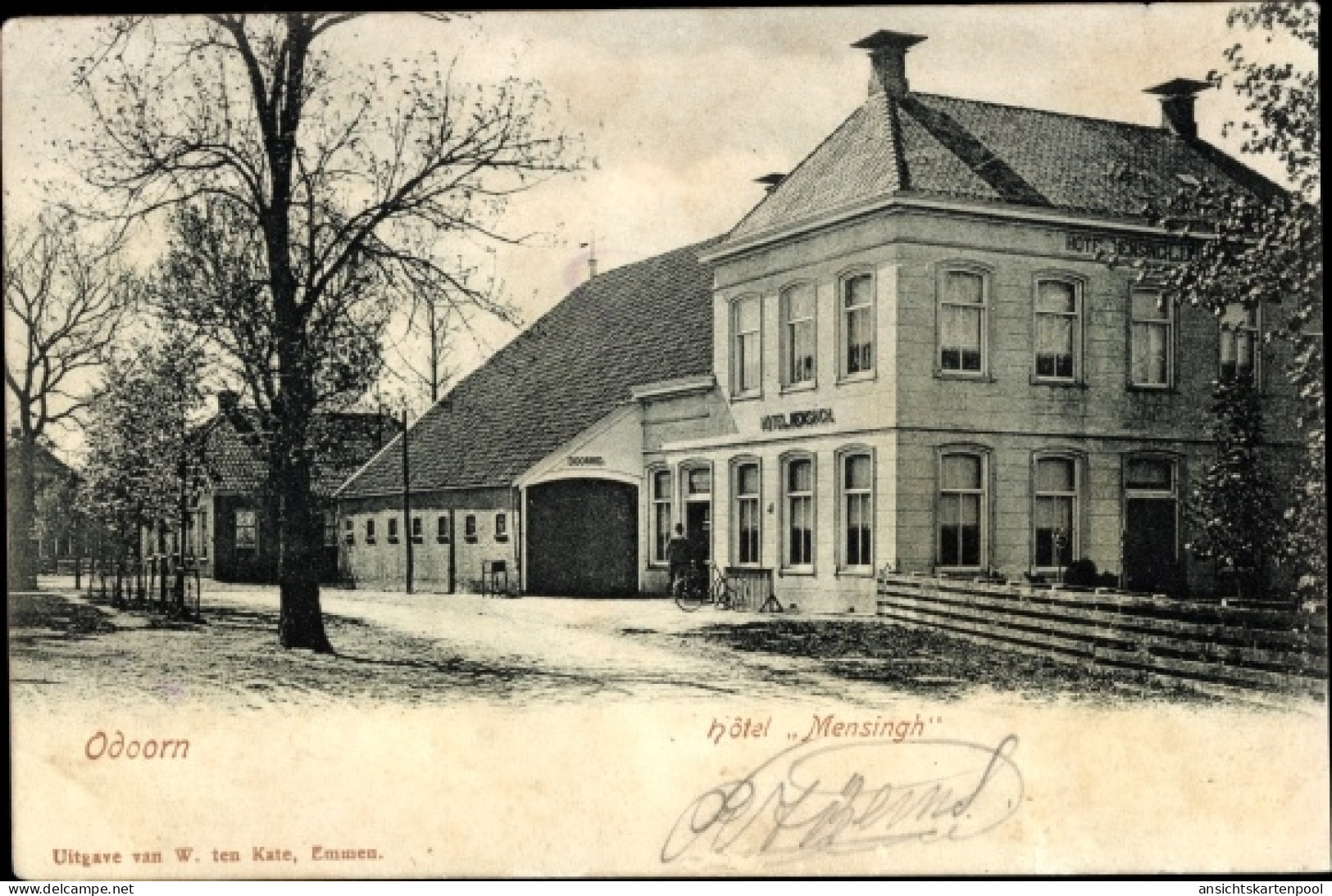 CPA Odoorn Drenthe Niederlande, Hotel Mensingh