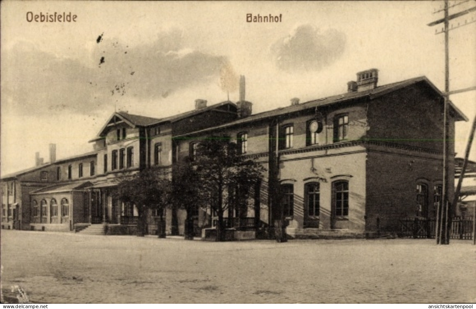 CPA Oebisfelde in Saxe Anhalt, Bahnhof