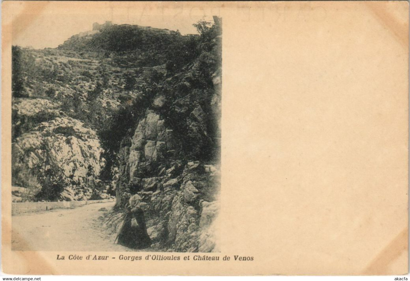 CPA OLLIOULES Gorges d'Ollioules et Chateau de Venos (1113189)