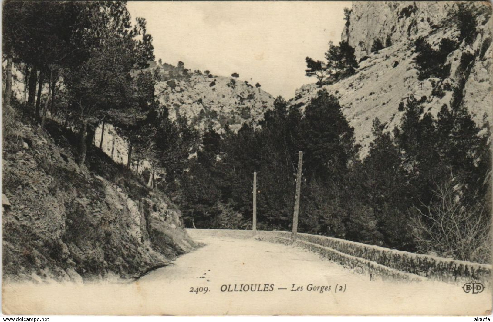 CPA OLLIOULES Les Gorges (1110283)