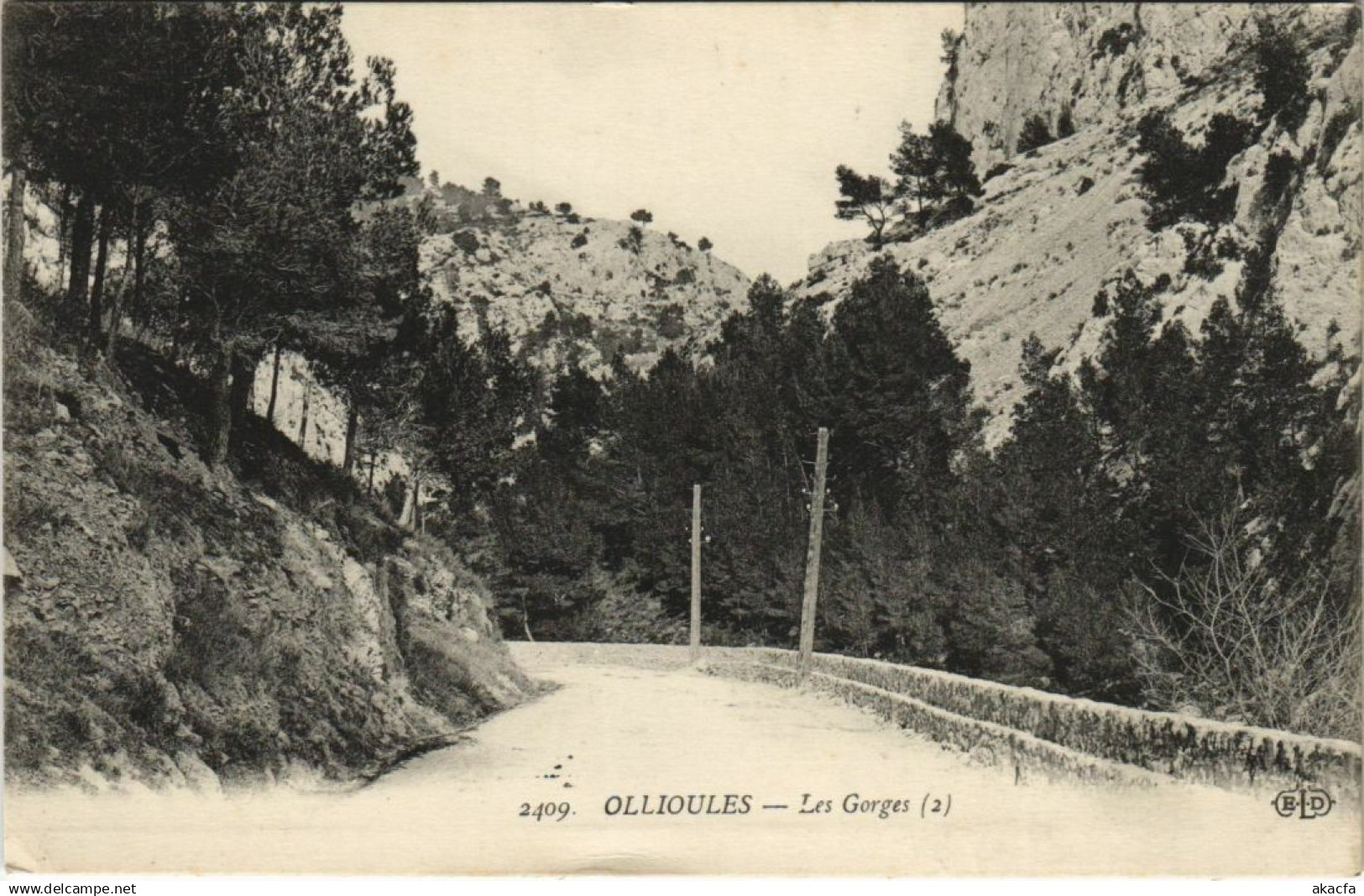 CPA OLLIOULES Les Gorges (1112879)