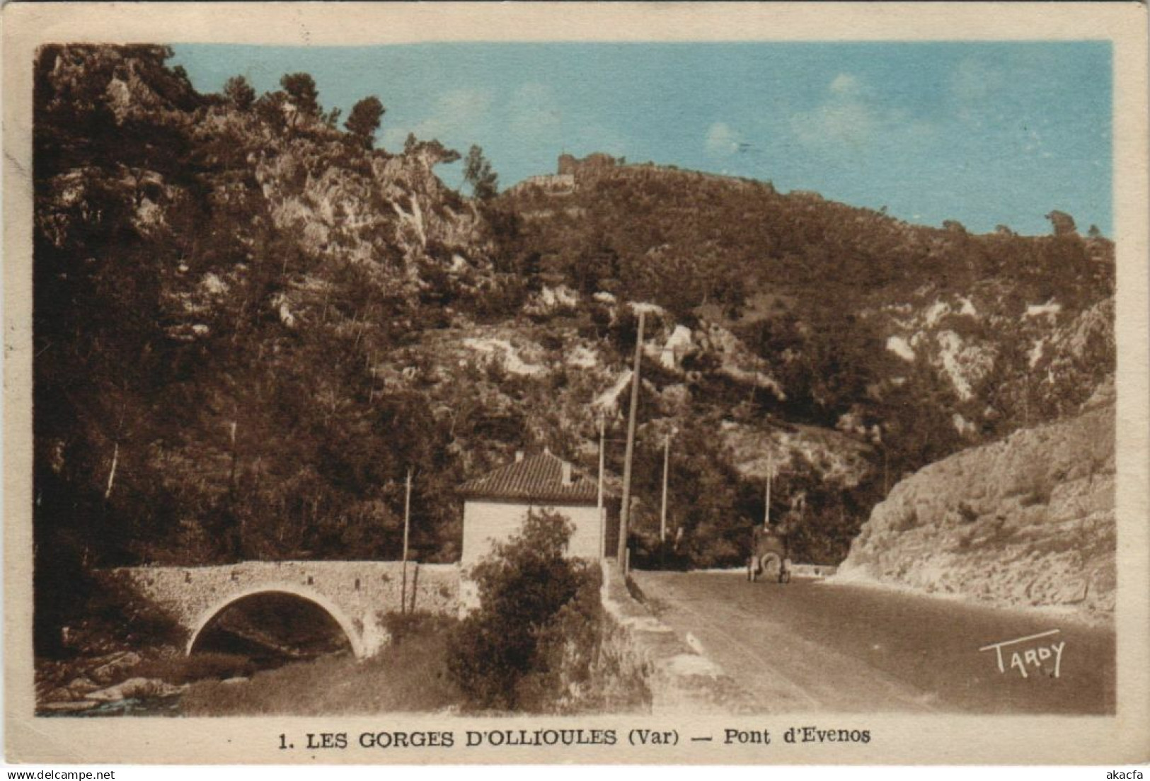 CPA OLLIOULES Les Gorges d'Ollioules - Pont d'Evenos (1110872)