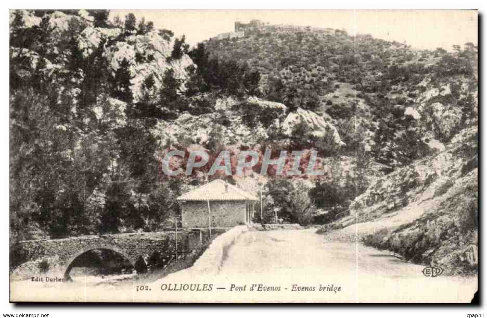 CPA Ollioules Pont d'Evenos