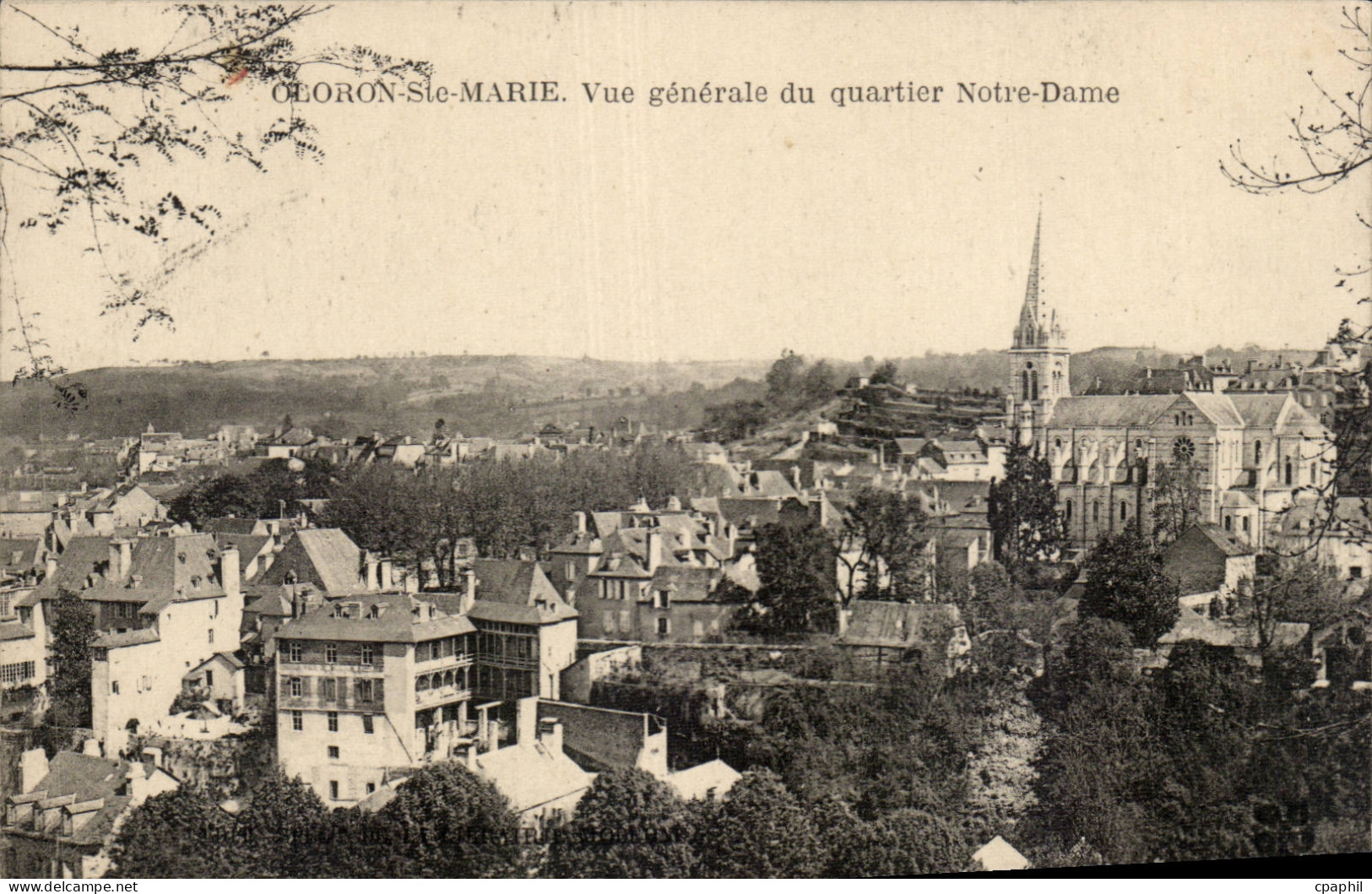 CPA Oloron Sainte marie Vue generale du quartier Notre DAme