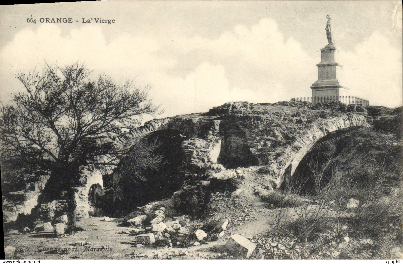 CPA Orange La Vierge